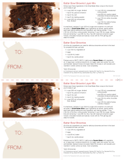 Batter Bowl Brownie Layer Mix