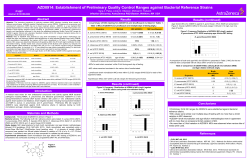 AZD0914: Establishment of Preliminary Quality Control Ranges against Bacterial Reference... Abstract Results (continued)