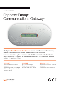 Enphase  Communications Gateway Envoy