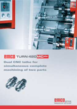 TURN 420 MC Dual CNC lathe for simultaneous complete