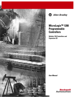 MicroLogix™ 1200 Programmable Controllers User Manual