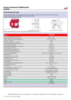 Product Datasheet: DEHNventil® modular DV M TN 255 (951 200)