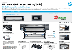 HP Latex 330 Printer (1.63 m / 64 in)