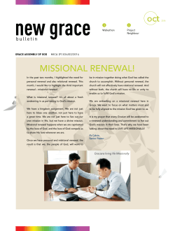 new grace  oct MISSIONAL RENEWAL!