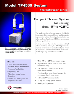 Model TP4500 System Compact Thermal System for Testing from -45° to +225°C