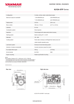 6LY2A-STP MARINE DIESEL ENGINES Series