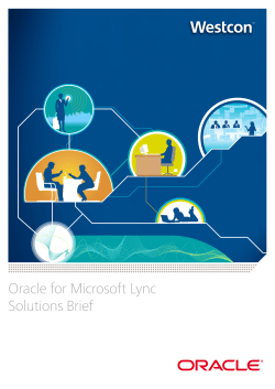 Oracle for Microsoft Lync Solutions Brief