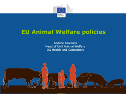 EU Animal Welfare policies Health and Consumers