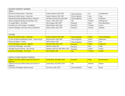 RESIDENT ABSTRACT WINNERS  ORALS