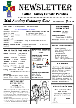 30th Sunday Ordinary Time