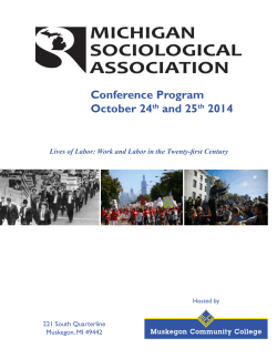 Conference Program October 24 and 25 2014