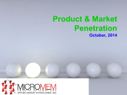 Product &amp; Market Penetration October, 2014 Powerpoint Templates