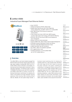 JetNet 4508i Industrial 8-port Managed Fast Ethernet Switch