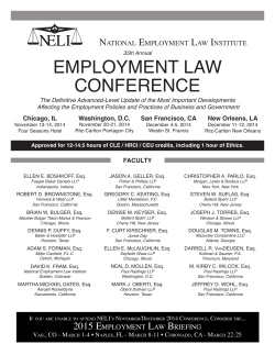 EMPLOYMENT LAW CONFERENCE
