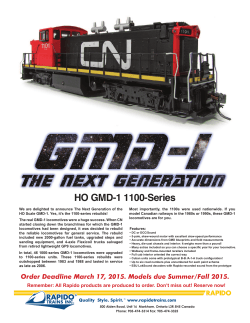 HO GMD-1 1100-Series