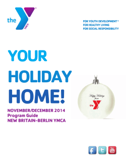 HOME! HOLIDAY YOUR Program Guide
