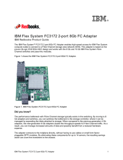 I B M IBM Flex System FC3172 2-port 8Gb FC Adapter