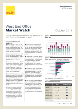 West End Office Market Watch October 2014