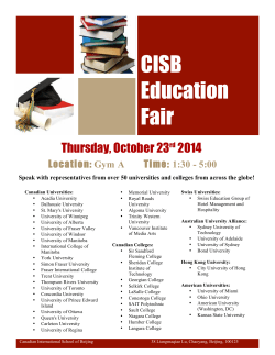 CISB Education Fair