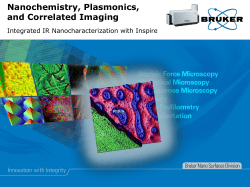 Nanochemistry, Plasmonics, and Correlated Imaging Integrated IR Nanocharacterization with Inspire
