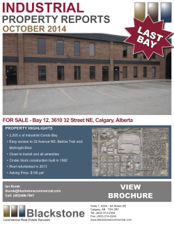 INDUSTRIAL PROPERTY REPORTS LAST BAY