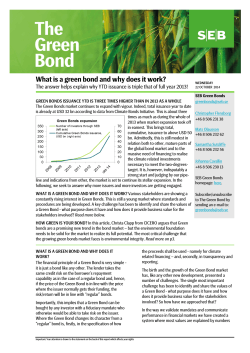 What is a green bond and why does it work?