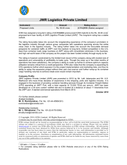 JWR Logistics Private Limited