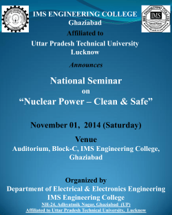 National Seminar “Nuclear Power – Clean &amp; Safe” Venue