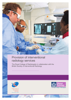 Provision of interventional radiology services