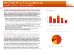 Asia Pacific Power &amp; Renewables Deals Asia Pacific deals by value