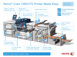Xerox Color C60/C70 Printer Made Easy ®