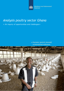 Analysis poultry sector Ghana &lt; An inquiry of opportunities and challenges&gt;