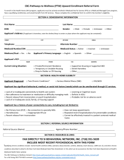 CBC-Pathways to Wellness (PTW) Upward Enrollment Referral Form