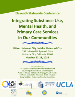 Integrating Substance Use, Mental Health, and Primary Care Services in Our Communities