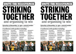 Striking together and organising to win