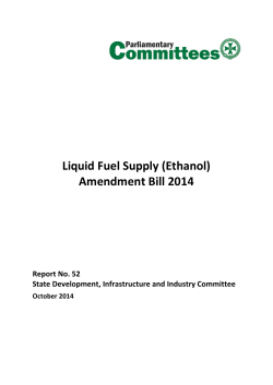 Liquid Fuel Supply (Ethanol) Amendment Bill 2014  Report No. 52