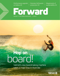 board! Forward Hop on Valmet’s new boardmaking machine