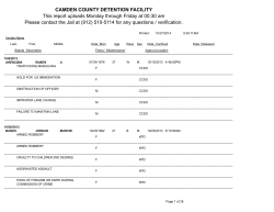 CAMDEN COUNTY DETENTION FACILITY