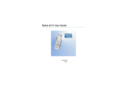 Nokia 6111 User Guide EN 9241565 Issue 2