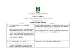 Lesotho Highlands Development Authority Contract No. LHDA 3017