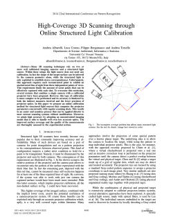High-Coverage 3D Scanning through Online Structured Light Calibration