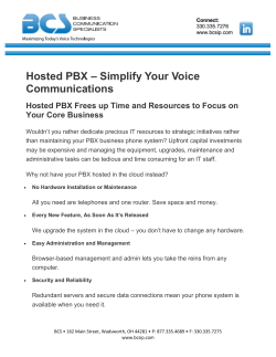 Hosted PBX – Simplify Your Voice Communications