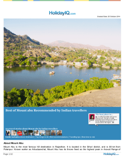 Best of Mount abu Recommended by Indian travellers