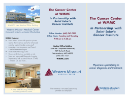 The Cancer Center at WMMC in Partnership with Saint Luke’s