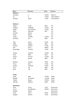 Division 1 Division 2 Savannah Li