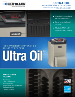 ULTRA OIL  ™ HIGH-EFFICIENCY OIL BOILER