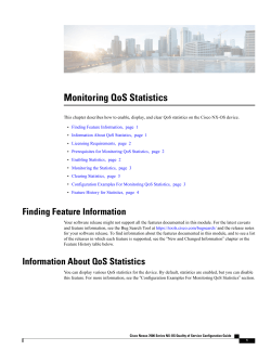 Monitoring QoS Statistics