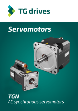 Servomotors TGN AC synchronous servomotors