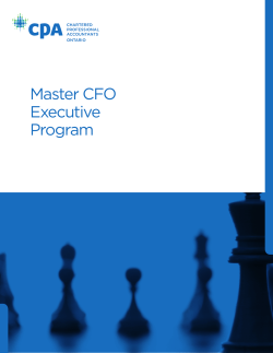 Master CFO Executive Program