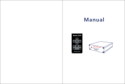 Manual SD Card R ecorder SD